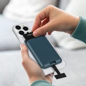 Dahili Şarj Soket Aparatlı Magnetik PU Deri Kartlık CRD-09 - 10