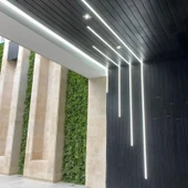 Sıva üstü alüminyum LED profil 2mt. aydınlatma dekoratif şerit kanalı armatür linear ışık kare kasa - 7