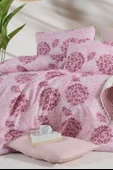 Lastikli Çarşaflı Çift Kişilik Nevresim Takımı Elegant Pink - 2