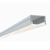 Sıva üstü alüminyum LED profil Kanal 2mt. aydınlatma dekoratif şerit kanalı armatür linear ışık kare kasa - 1