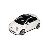 Burago 2007 Fiat 500 1:24 Beyaz Model Araba thumbnail 1