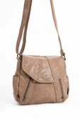 571 collections Suni Deri Omuz Çantası Vizon (Model: 571-13-13N) - 4