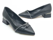 Mehtap Taş Detaylı Kısa Topuklu Kadın Babet Ayakkabı thumbnail 5