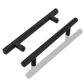 RoseMary Mobilya Mutfak Çekmece Dolap Kapak Kulpu Kulbu 160 mm Mat Siyah Metal Kulp (10 ADET) thumbnail 4