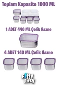 Vagonlife Lunch Box 1000 ML (Sızdırmaz,Karışmaz 5 Hazneli) Yeni Nesil Sefer Tası -FFLBOX40097 - 7