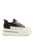 Guja Siyah Yüksek Taban Kadın Sneaker - 1