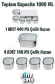 Vagonlife Lunch Box 1000 ML (Sızdırmaz,Karışmaz 5 Hazneli) Yeni Nesil Sefer Tası -FFLBOX40097 - 3