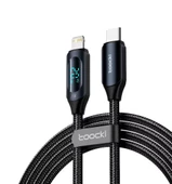 Toocki Dijital Ekran Type-c Apple Lightning Şarj Kablosu 36w 200cm thumbnail 1