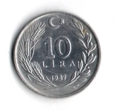 T.C. 10 Lira 1987 (mp1950) - 2