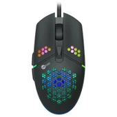Lenovo Lecoo MS105 3200 DPI 6 Tuşlu Kablolu RGB Led Aydınlatmalı Gaming Oyuncu Mouse thumbnail 4