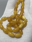 Doğal Kaya Damla Kehribar Tesbih 33lük 11,59 Gram - 4