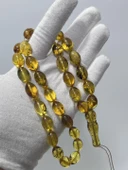Doğal Kaya Damla Kehribar Tesbih 33lük 32,95 Gram - 1