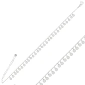 Silverella Gümüş 925 Ayar Sallantılı Pullu Bileklik SE2025B98305 thumbnail 2