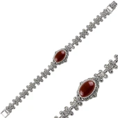 Silverella Gümüş 925 Ayar Markazit & Doğal Taşlı Bileklik SE2025B94862 - 2