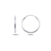 Silverella Gümüş 925 Ayar 18mm Sade Halka Küpe SE2025E92818 - 2