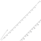 Silverella Gümüş 925 Ayar Sallantılı Pul & Zirkon Taşlı Halhal SE2025ANK94958 thumbnail 1