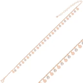 Silverella Gümüş 925 Ayar Sallantılı Pul & Zirkon Taşlı Halhal SE2025ANK94956 thumbnail 3