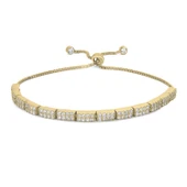 Silverella Gümüş 925 Ayar Suyolu 2 Sıra Zirkon Taşı Asansör Bileklik SE2025B101559 thumbnail 2