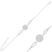 Silverella Gümüş 925 Ayar Zirkon Taşlı Bileklik SE2025B97109 thumbnail 1