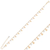 Silverella Gümüş 925 Ayar Sallantılı Pul & Zirkon Taşlı Halhal SE2025ANK94958 thumbnail 2