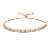 Silverella Gümüş 925 Ayar Suyolu 2 Sıra Zirkon Taşı Asansör Bileklik SE2025B101559 thumbnail 1