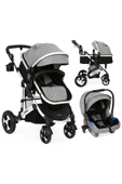 Yoyko Ultimate Travel Sistem Bebek Arabası 3 In 1 Gri Silver - 1