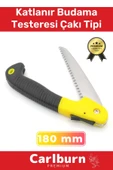 Premium Paslanmaz Çelik Dayanıklı Döner Saplı Ergonomik 180 MM Katlanır Budama Testeresi Çakı Tipi - 1