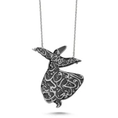 Silverella Gümüş 925 Ayar Semazen Mineli Kolye SE2025N01708 thumbnail 2