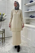Gonca Taşlı Triko Tunik Taş - 1