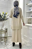 Gonca Taşlı Triko Tunik Taş - 7