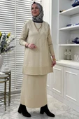 Gonca Taşlı Triko Tunik Taş - 6