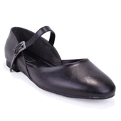 Dagoster DZA07-8692100 Siyah Günlük Kadın Babet Ayakkabı - 1