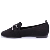 Dagoster DZA07-1095213 Siyah Triko Günlük Babet Kadın Ayakkabı - 3