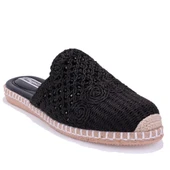 Dagoster DZA07-1155121 Siyah Triko Spor Kadın Terlik - 1