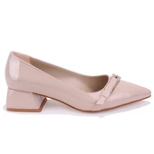 Dagoster DZA07-1274309 Bej Rugan Klasik Topuklu Kadın Ayakkabı thumbnail 2