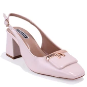 Dagoster DZA07-11363017 Ten Rugan Klasik Topuklu Kadın Ayakkabı - 1