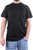 Dagoster DMG23-211520 Siyah Günlük Bisiklet Yaka Erkek Tişört - 2