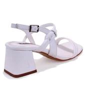 Dagoster DZA07-928230 Beyaz Klasik Topuklu Kadın Ayakkabı - 4