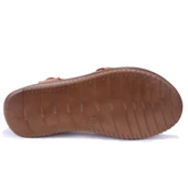 Dagoster DZA07-77025100 Taba Günlük Ortopedik Deri Kadın sandalet - 4