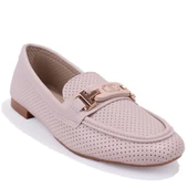 Dagoster DZA07-1181122 Bej Günlük Babet Kadın Ayakkabı - 1