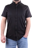 Twister 1853 Siyah Kısa Kol Günlük Pamuklu Erkek Gömlek - 2