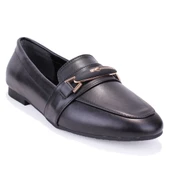 Dagoster DZA07-8692109 Siyah Günlük Kadın Babet Ayakkabı - 1