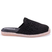 Dagoster DZA07-1155121 Siyah Triko Spor Kadın Terlik - 2