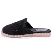 Dagoster DZA07-1155121 Siyah Triko Spor Kadın Terlik - 3