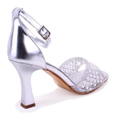 Dagoster DZA07-928475 Gümüş Topuklu Abiye Kadın Ayakkabı - 4