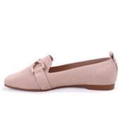 Dagoster DZA07-1095213 Bej Triko Günlük Babet Kadın Ayakkabı - 3