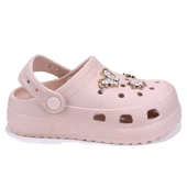 Dagoster DJA75-205 Ekru Taşlı Ortopedik Günlük Kız Çocuk Cross Spor Terlik - 2