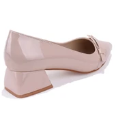 Dagoster DZA07-1274309 Bej Rugan Klasik Topuklu Kadın Ayakkabı thumbnail 4