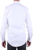 Dagoster DMG23-118783 Beyaz Poplin Günlük Normal Kalıp Uzun Kol Erkek Gömlek - 4