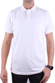 Dagoster DMG23-231319 Beyaz Günlük Yarım Patlı Pike Polo Yaka Erkek Tişört - 2